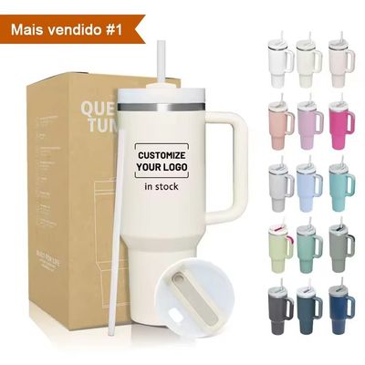Regali d'affari 40oz Custom Stanley Acciaio inossidabile Mug di viaggio Tumbler con maniglia in qualsiasi colore