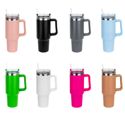 Regali d'affari 40oz Custom Stanley Acciaio inossidabile Mug di viaggio Tumbler con maniglia in qualsiasi colore