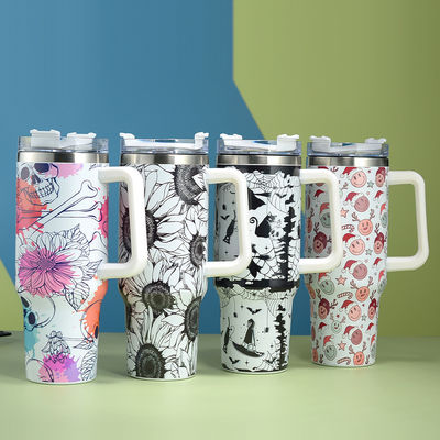 Regali d'affari 40oz Custom Stanley Acciaio inossidabile Mug di viaggio Tumbler con maniglia in qualsiasi colore