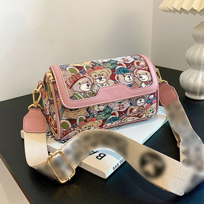 Borsa da mano crossbody rivestita in poliestere per donne