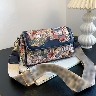 Borsa da mano crossbody rivestita in poliestere per donne