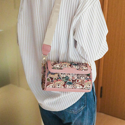 Borsa da mano crossbody rivestita in poliestere per donne