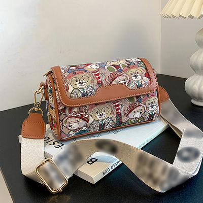 Borsa da mano crossbody rivestita in poliestere per donne