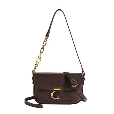 Borsa per fotocamera alla moda Borsa da spalla in cuoio in PU di design raffinato per lo stile vintage