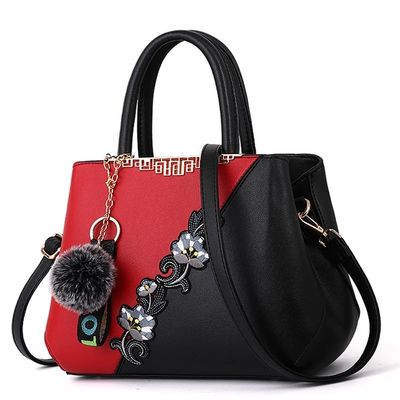Acque resistenti eleganti borse tradizionali cinesi in vaso di fiori borse in pelle per donne