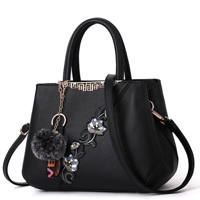Acque resistenti eleganti borse tradizionali cinesi in vaso di fiori borse in pelle per donne