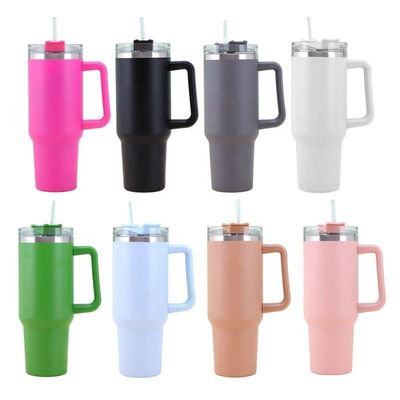 Tazze da viaggio 40oz Doppia parete Isolato in acciaio inossidabile Tumbler Flask per bevande calde e fredde
