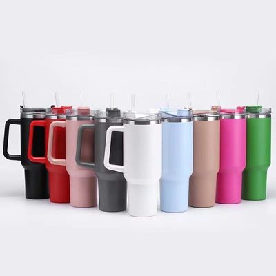 Tazze da viaggio 40oz Doppia parete Isolato in acciaio inossidabile Tumbler Flask per bevande calde e fredde