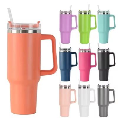 Tazze da viaggio 40oz Doppia parete Isolato in acciaio inossidabile Tumbler Flask per bevande calde e fredde