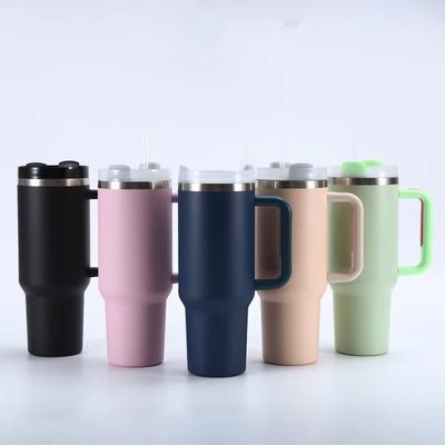 40oz di Acciaio Inossidabile Tumbler Tazza Isolata per Bevande Calde e Fredde in movimento