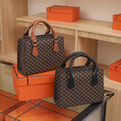 PU Pelle Luxury Women's Handbag Set Tote Messenger Bag e Elegante Shoulder Bag