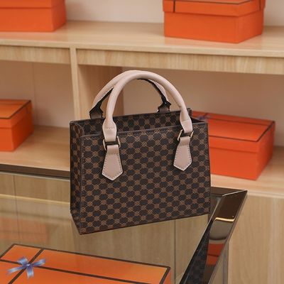 PU Pelle Luxury Women's Handbag Set Tote Messenger Bag e Elegante Shoulder Bag