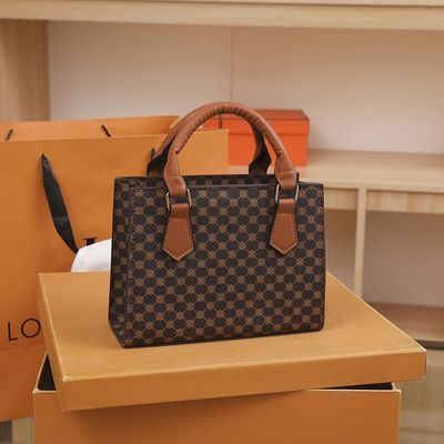 PU Pelle Luxury Women's Handbag Set Tote Messenger Bag e Elegante Shoulder Bag