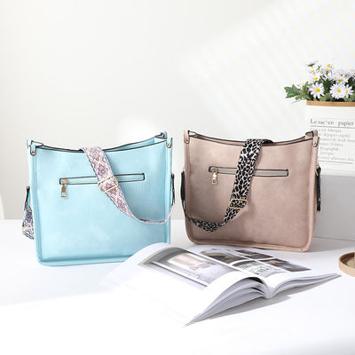 Borsa da spalla femminile in pelle vegana con cintura per chitarra e maniglia singola