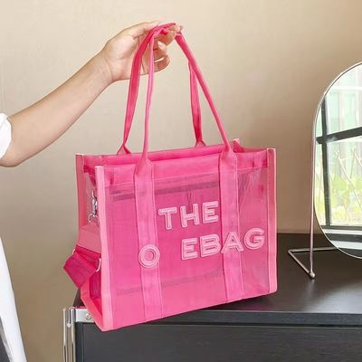 Elegante per tutte le stagioni, trasparente in PVC, trasparente per il design, grande capacità, sacchetto crossbody.