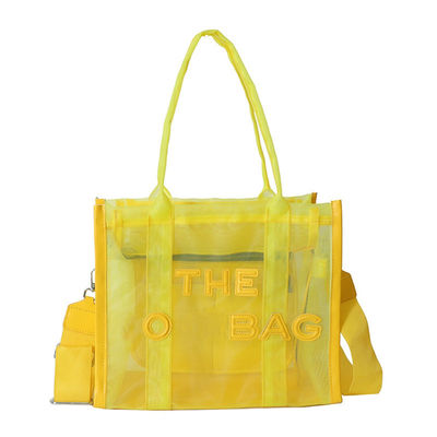 Elegante per tutte le stagioni, trasparente in PVC, trasparente per il design, grande capacità, sacchetto crossbody.
