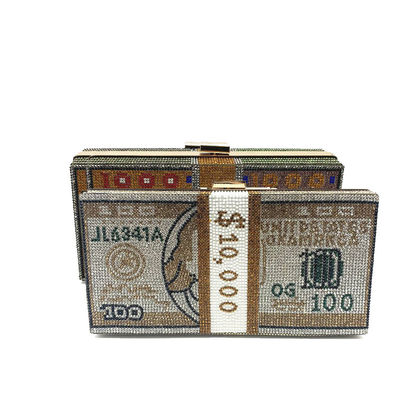Acque resistenti Dollar Lock Money Clutch Eleganti borse da sposa da donna