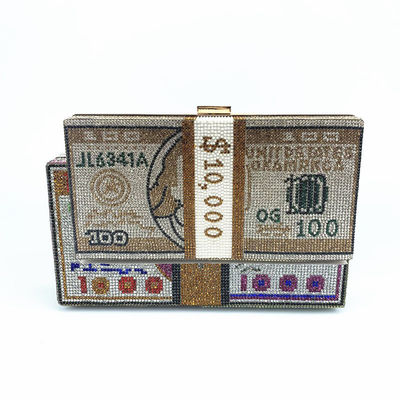 Acque resistenti Dollar Lock Money Clutch Eleganti borse da sposa da donna