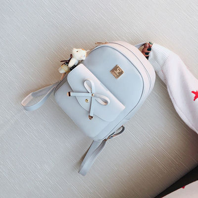 3 pezzi Set Bow Round zaino zaino spalla borsa Crossbody borsa per stili femminili