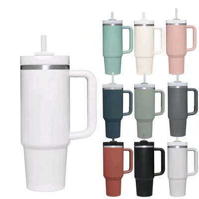 40oz doppia parete in acciaio inossidabile Stan Auto Metal Viaggio tazza di caffè Tumbler con manico