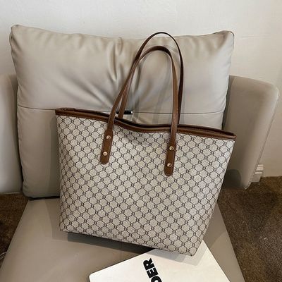 Logo personalizzato accettato Borsa da mano di lusso stampata Donna Borsa da spalla PU Borsa da bagno femminile LDTC-RTS88