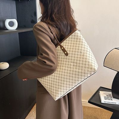 Logo personalizzato accettato Borsa da mano di lusso stampata Donna Borsa da spalla PU Borsa da bagno femminile LDTC-RTS88