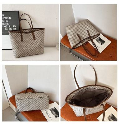 Logo personalizzato accettato Borsa da mano di lusso stampata Donna Borsa da spalla PU Borsa da bagno femminile LDTC-RTS88