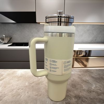 Isolamento termico Tazza d'acqua da 40 oz con maniglia per adulti Visita all'aperto Regali d'affari