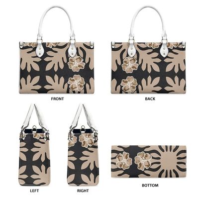 Borse d'affari in pelle in PU hawaiana con colore personalizzato e borsa crossbody vintage