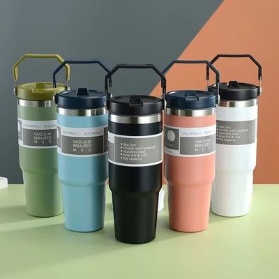 Straw Custom Acciaio Inossidabile 30oz Tazza Termo Isolata Per Mantenere le Bevande Fredde E Calde