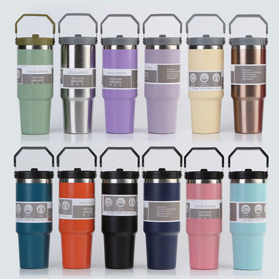 Straw Custom Acciaio Inossidabile 30oz Tazza Termo Isolata Per Mantenere le Bevande Fredde E Calde