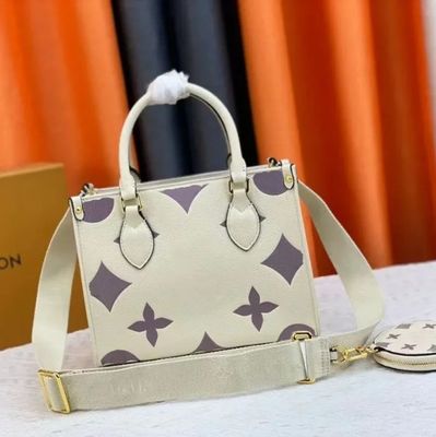 Borsa da mano da donna a chiusura con pelle genuina e design in pelle dura e robusta
