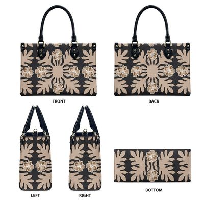 Tutti i periodi nero e bianco polinesiano borsa da spalla da donna di lusso Materiale principale PVC