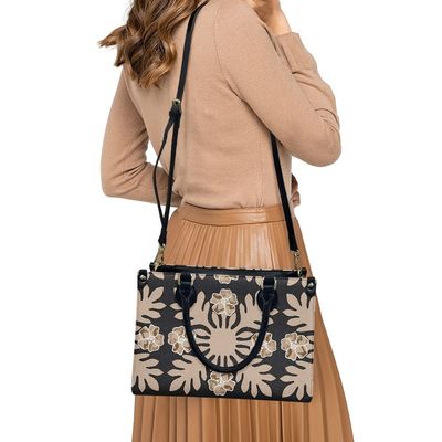Tutti i periodi nero e bianco polinesiano borsa da spalla da donna di lusso Materiale principale PVC