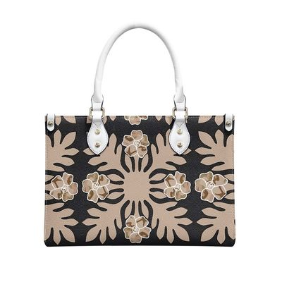 Tutti i periodi nero e bianco polinesiano borsa da spalla da donna di lusso Materiale principale PVC