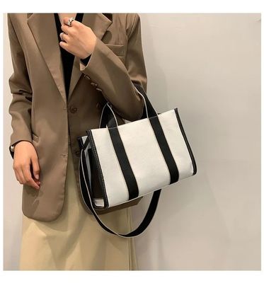 Trend Canvas Bag Donna Moda Borsa a Spalla Borsa a mano di grande capacità Borsa a spalla singola femminile