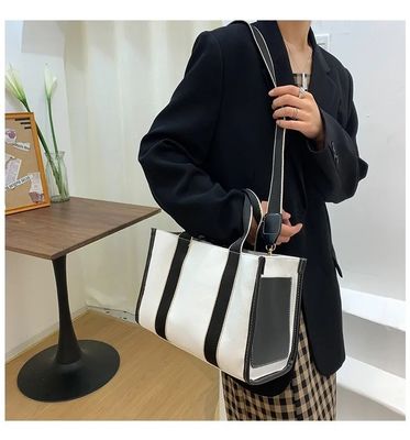 Trend Canvas Bag Donna Moda Borsa a Spalla Borsa a mano di grande capacità Borsa a spalla singola femminile