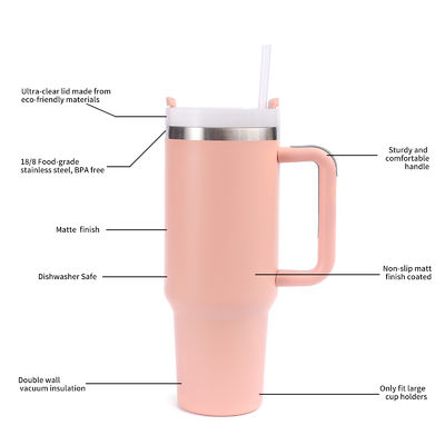 40oz di Acciaio Inossidabile Tazza di Viaggio Isolata Stile Americano Design per il Sostenibile