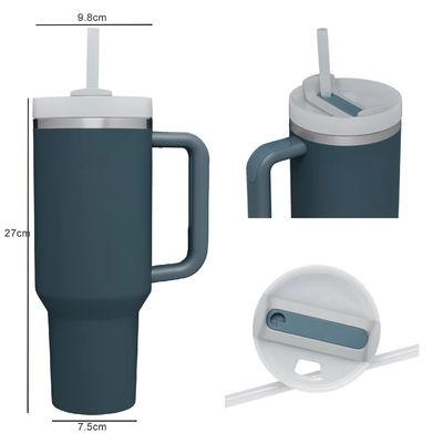 2.0 Beauchy Custom 40oz Acciaio Inossidabile Tazza Isolata Da Vacco Con Paglia Con Capo