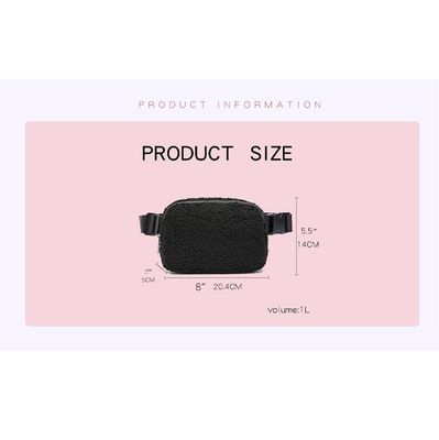 Luxury Plush Crossbody Fanny Pack Borse di moda Borsa a mano Lettera tipo di modello