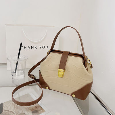 GHJ-26 Fashion PU Single Handbags With Lock For Women's Shoulder Tote Bag Modello di caramelle