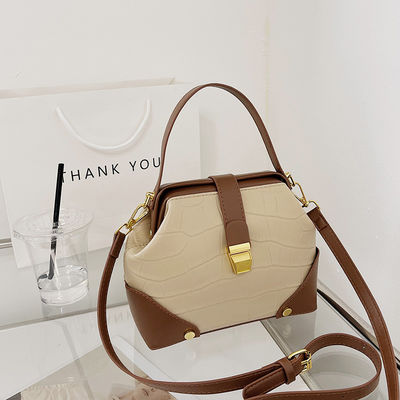 GHJ-26 Fashion PU Single Handbags With Lock For Women's Shoulder Tote Bag Modello di caramelle