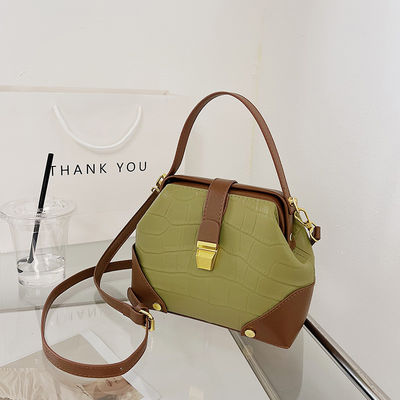 GHJ-26 Fashion PU Single Handbags With Lock For Women's Shoulder Tote Bag Modello di caramelle