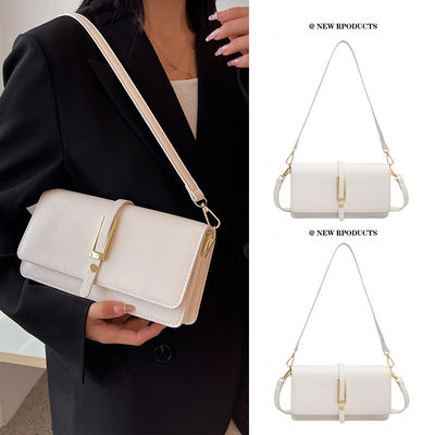 Borsa da spalla in cuoio in PU per donne abito di moda stile due cinghie impermeabile