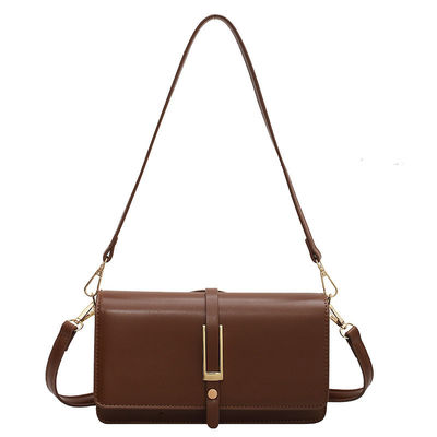 Borsa da spalla in cuoio in PU per donne abito di moda stile due cinghie impermeabile