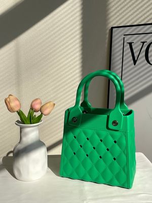 Fashion Style EVA gomma silicone hand Tote per donne Summer Lady Beach Bag in nero