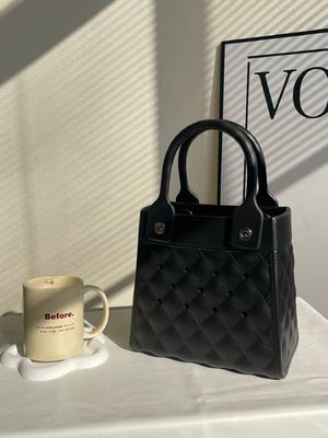 Fashion Style EVA gomma silicone hand Tote per donne Summer Lady Beach Bag in nero