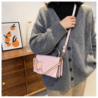 Donna borse di mano casual PU pelle poliestere ricamato design una spalla crossbody borsa