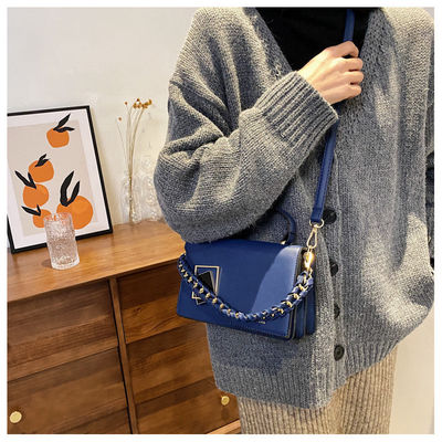 Donna borse di mano casual PU pelle poliestere ricamato design una spalla crossbody borsa