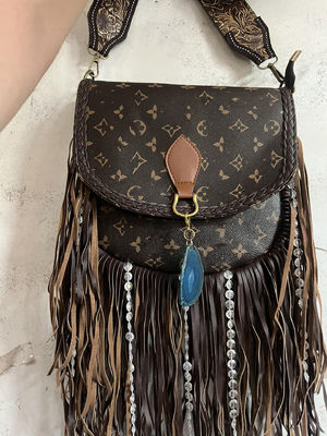 Sacchetti in pelle vera e propria con guinzaglie Handba Moderno LL Set con rivestimento in nylon